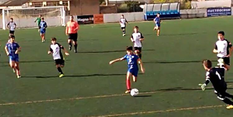 Buena actitud del Alevín “B” ante el primer clasificado