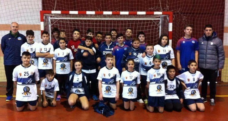 Concentración balonmano infantil en La Garrovilla
