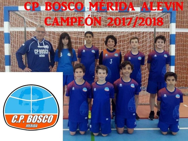 CP Bosco Alevín Balonmano campeón invicto 2017/18