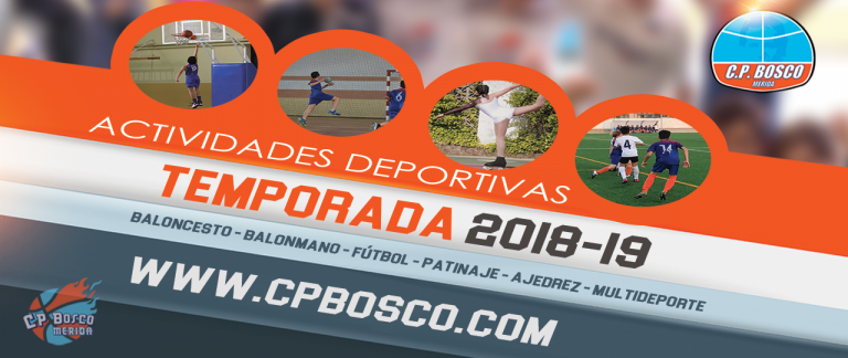 Inscripción para actividades temporada 2018/19