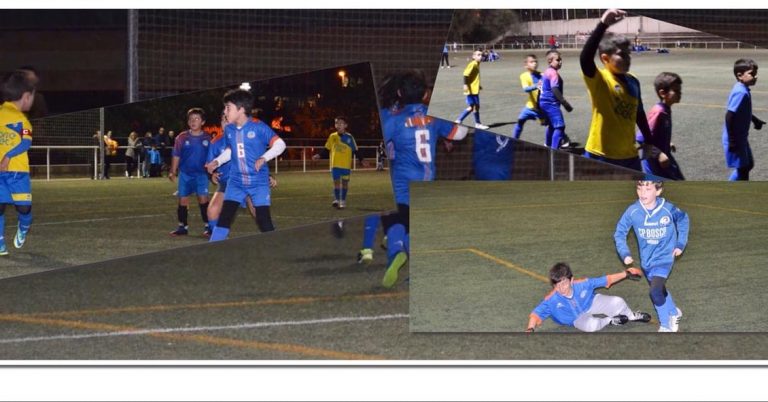 Derrota del benjamín de fútbol ante un rival técnicamente superior