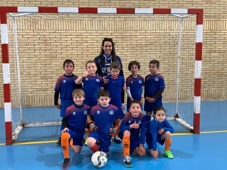 Partido resuelto por los prebenjamines en  la segunda parte