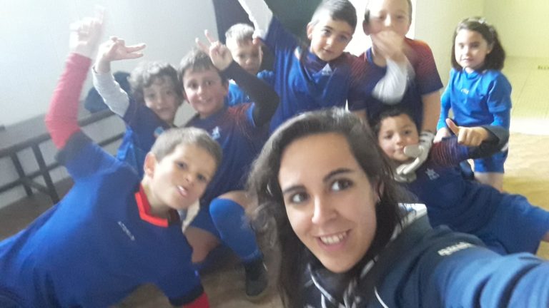 Partido muy disputado de los prebenjamines