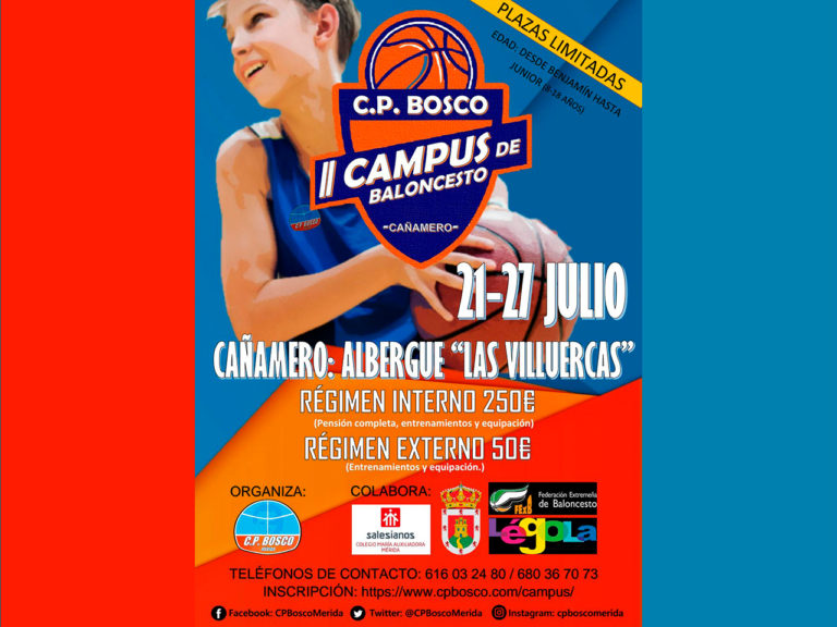 II Campus CP Bosco Baloncesto 2019 en Cañamero