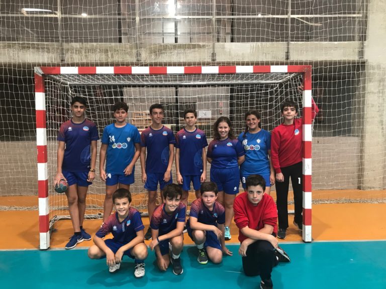 Fase previa de balonmano infantil con balance positivo