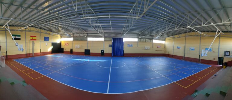 Acondicionamiento de la pista del pabellón exterior