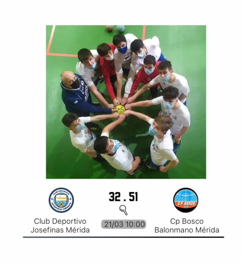 Victoria del cadete de balonmano en el derbi local con CD Josefinas