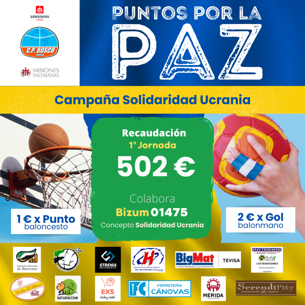 Puntos por la Paz - Recaudación 1º jornada